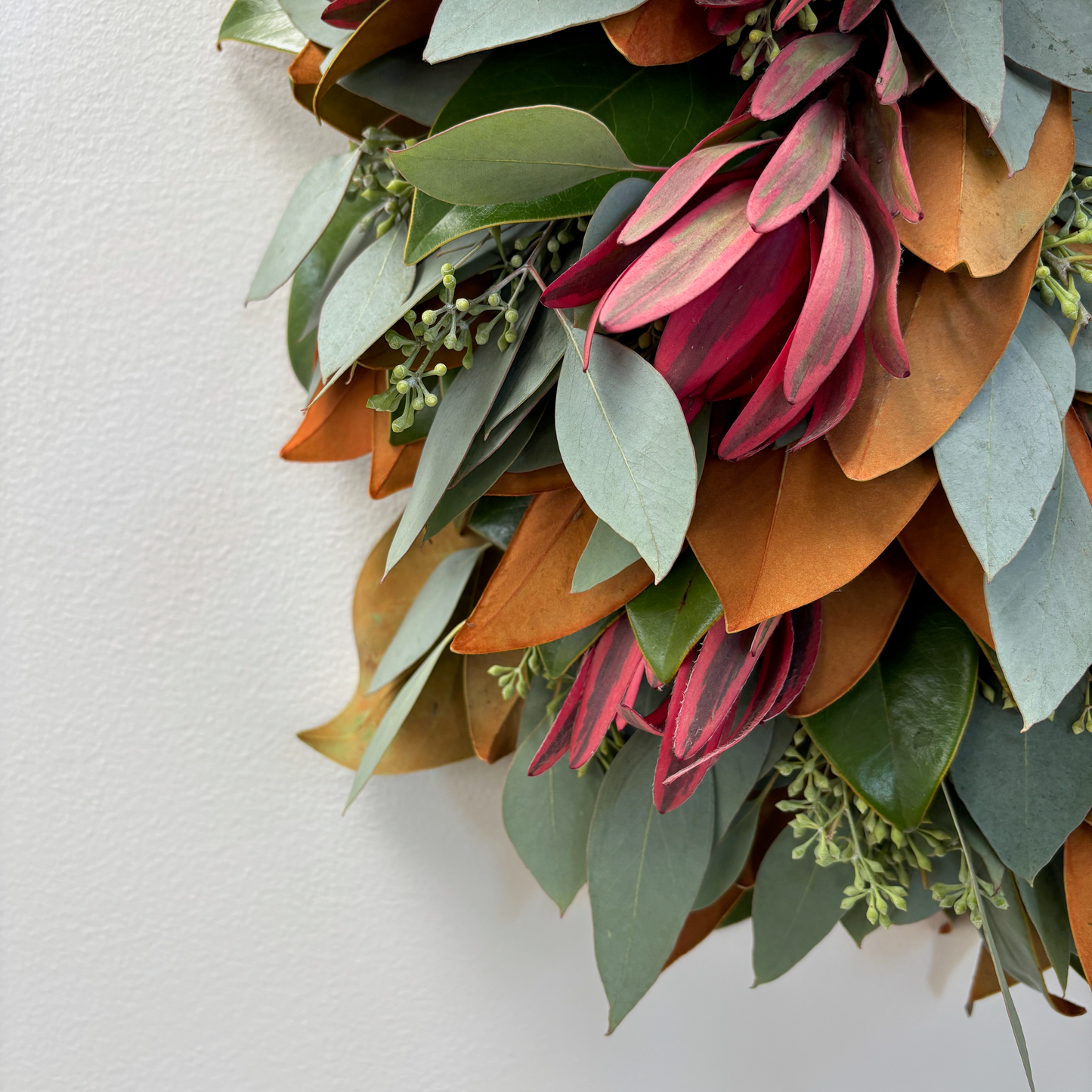 Magnolia & Leucadendron Wreath