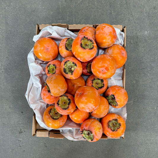 Half Flat of Organic Giant Fuyu Persimmons