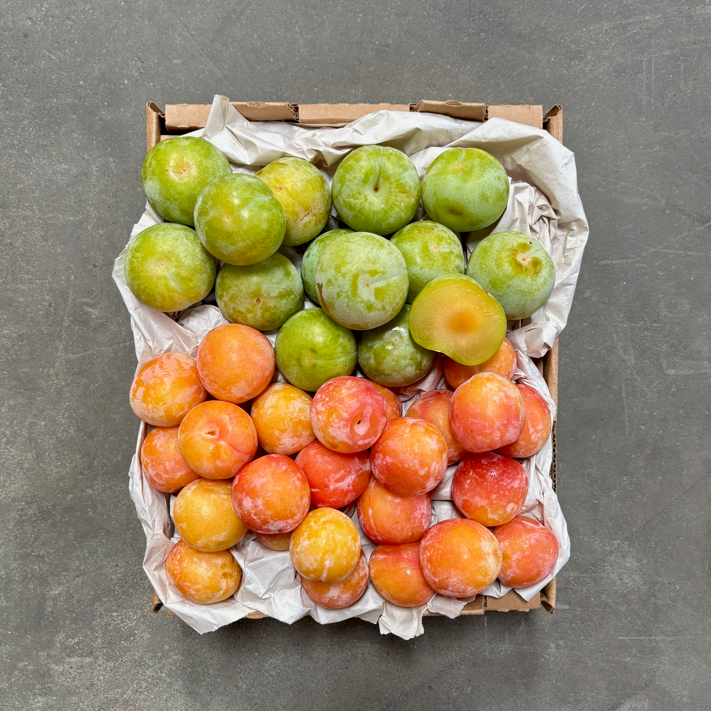 Box of Organic Seasonal Plums & Pluots