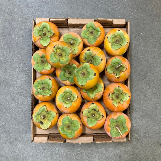 Half Flat of Organic Fuyu Persimmons