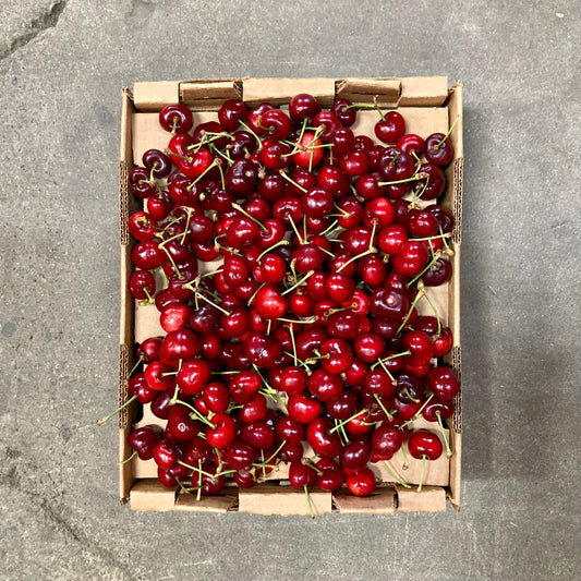 Box of Organic OB1 Cherries