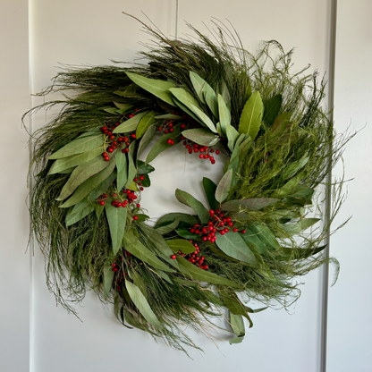 Hayley's Foraged Evergreen Wreath