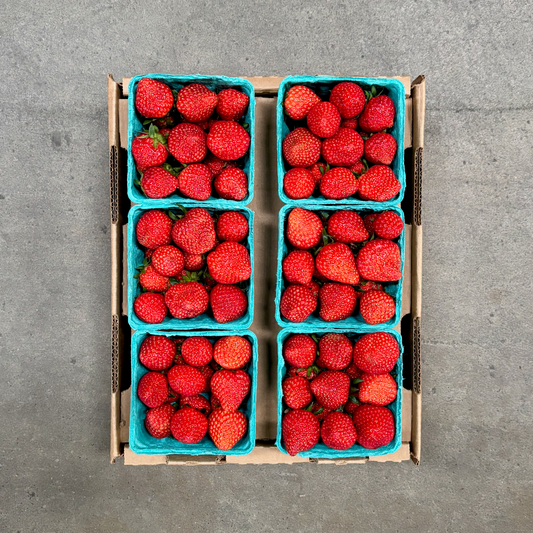 Half Flat of Japanese Suki Strawberries