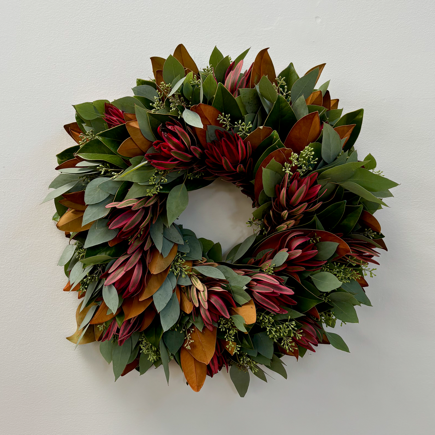 Magnolia & Leucadendron Wreath