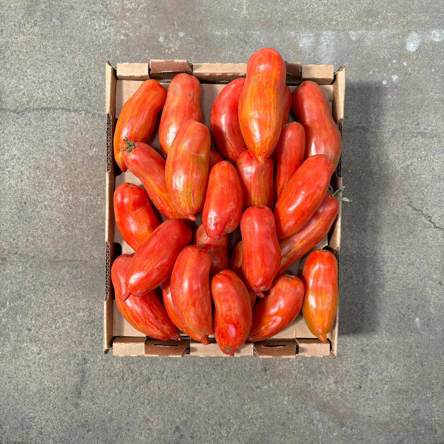 Half Flat of Organic Marzano Fire Tomatoes