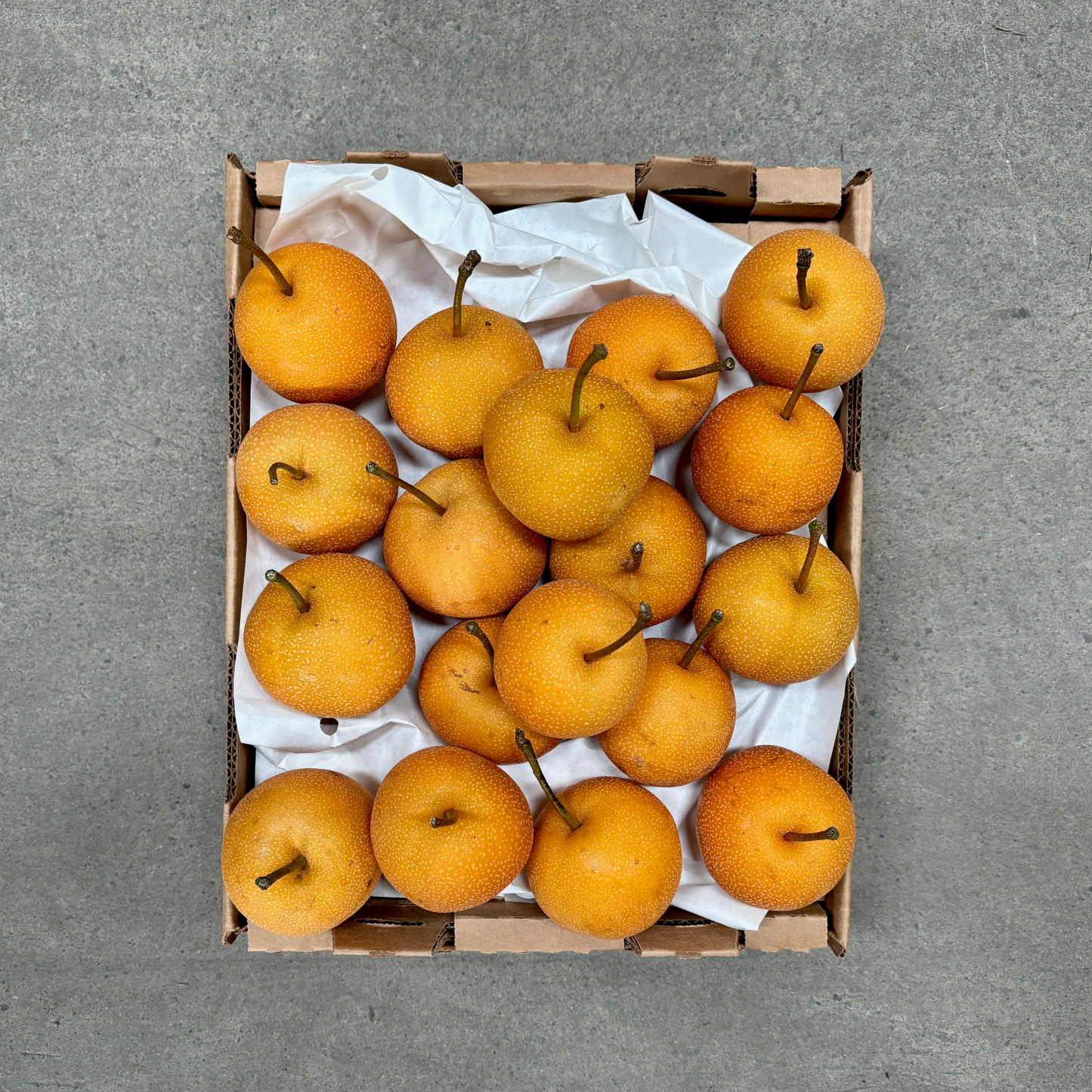 Half Flat of Organic Hosui Asian Pears