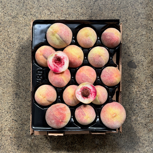 Half Flat of Organic Indian Free Peaches