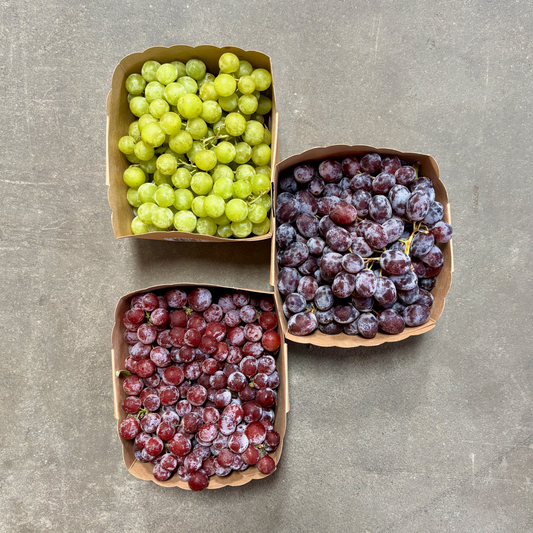 Trio of Organic Grapes